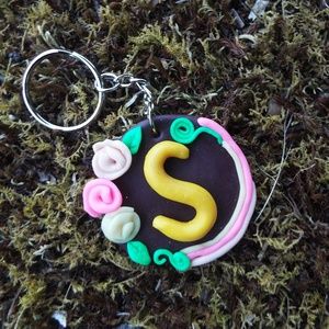 Alphabet key chain- Letter S (personalized)
